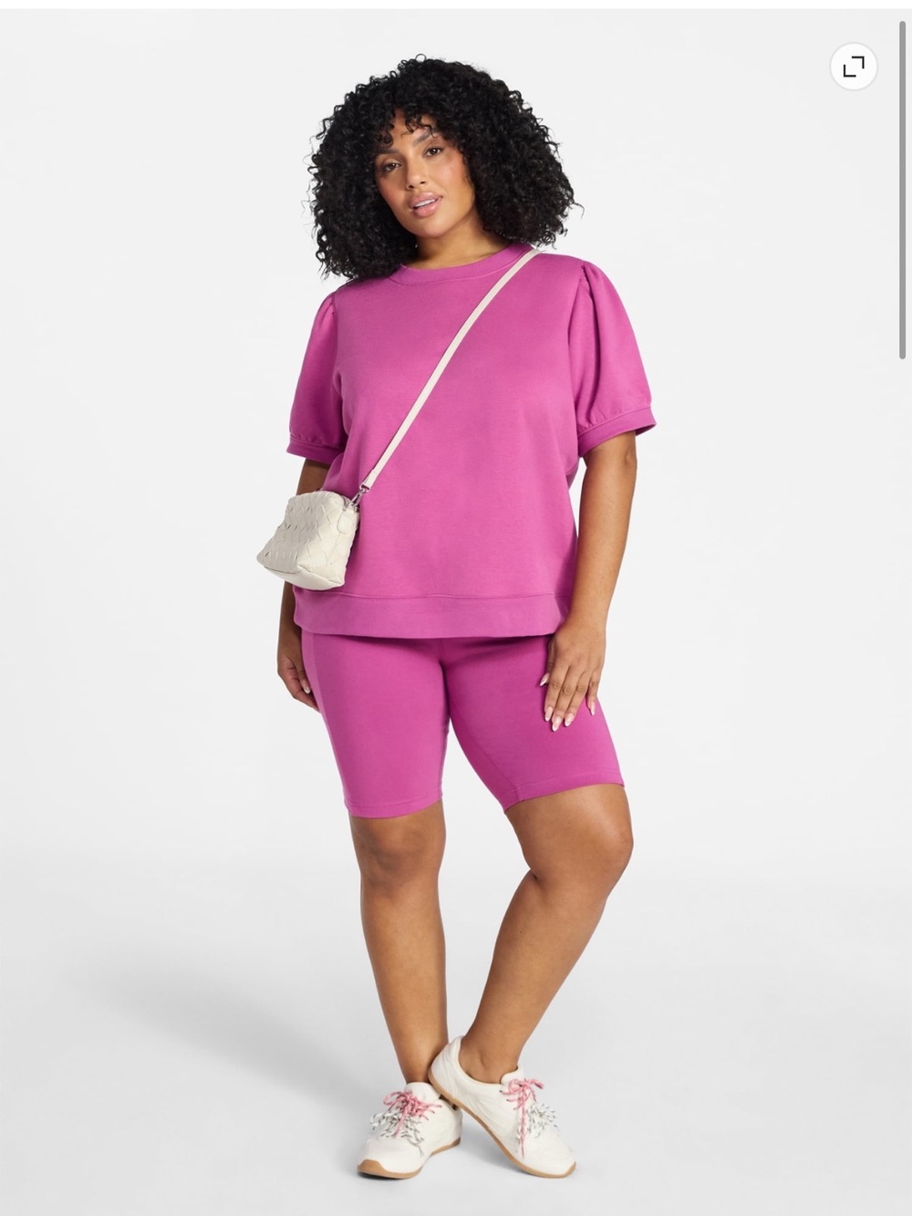Terra & Sky Women's Plus Size Bike Shorts with Pocket